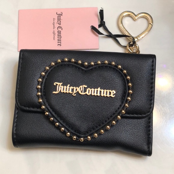 Juicy Couture Liquorice Love Never Dies Double Sided Trifold Wallet NWT - Picture 1 of 16